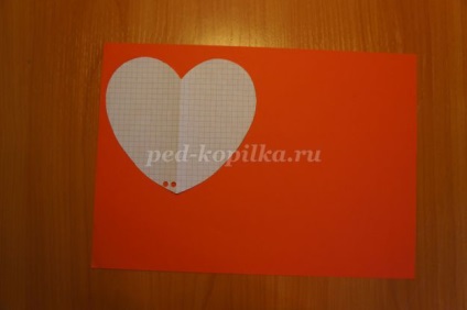 Carte poștală de Valentine în quilling cu mâinile proprii