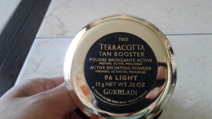 Revizuirea dintr-o pulbere de guerlain terracotta tan booster pulbere activ bronzare 06 lumină