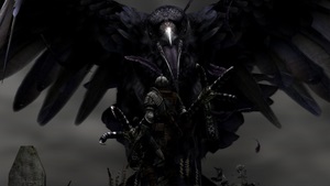 A sötét lelkekben szereplő karakterek - óriási varjú
