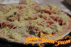 Pizza kagylóval - a recept egy fotó