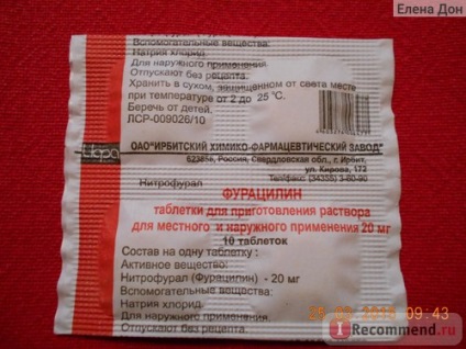 Agenți antimicrobieni dalhimfarm furatsilin - 