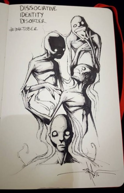 Tulburări psihice în desenele lui Shawn Koss (18 desene) - Trinity
