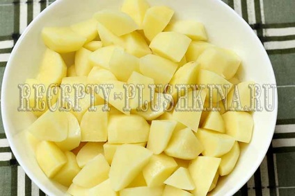 Brânză de pui cu cartofi și legume
