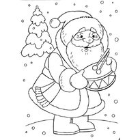 Colorarea lui Moș Crăciun și a Snow Maiden