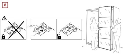 Dezasamblarea ușilor din pavilionul compartimentului de la Ikea - o sarcină ușoară