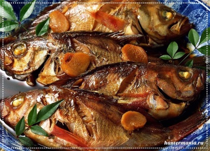 Meniul de pește legume de gătit