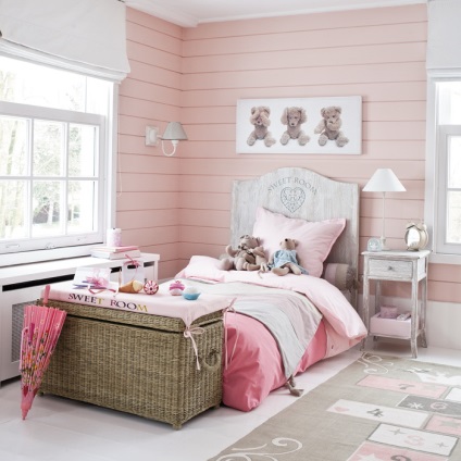 Camera roz pentru copii - 65 de fotografii