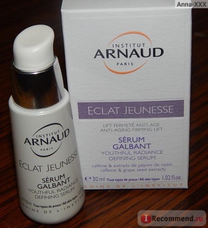 Face Serum Arnaud feltűnés jeunesse szérum galbant - modellezés szérum fiatalos ragyogását