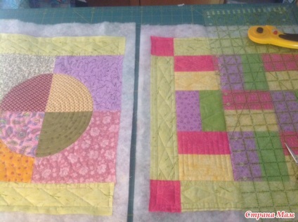 Proiect comun - lecție bloc, lecție numărul 8, asamblarea păturilor din blocuri matlasate - cusătură de patchwork