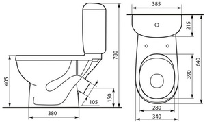 Caracteristicile tehnice ale designului compact al confortului scaunului toaletei și ale opțiunilor