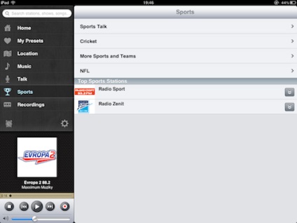 Tunein radio pro - asculta și înregistra radio pe ipad