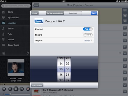 Tunein radio pro - asculta și înregistra radio pe ipad