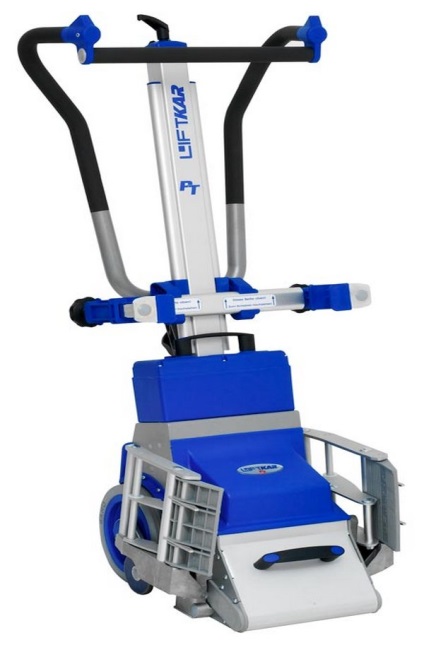 Dispozitiv pentru ridicarea și coborârea unui scaun cu rotile pe scări