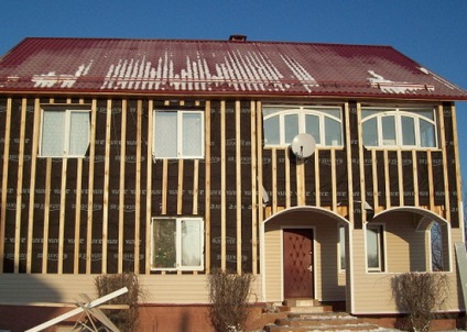 Izolarea termică a casei din lemn pe exterior cu vată minerală