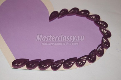 Valentine cu propriile sale mâini în tehnica quilling