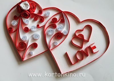 Valentines in Tehnica Quilling 3 idei pentru Ziua Îndrăgostiților