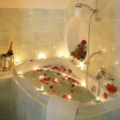 Fürdőszoba két romantikus elképzelések határozat