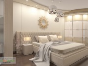 Ordine design interior al unui dormitor în Moscova