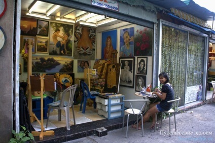 Strada de artă din Pattaya - tatuaje și picturi - locuiesc în Thailanda în Thailanda