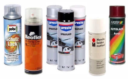 Lac de vopsea Aerosol Spray Tipuri pentru auto acoperire