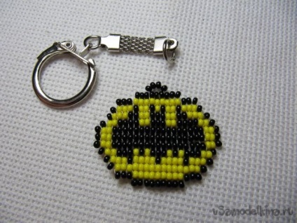 Batman Bead Keychain