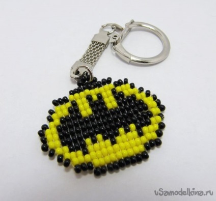 Batman Bead Keychain