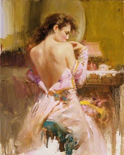 Pictură senzuală a artistului pino daeni - târg de maeștri - manual, manual