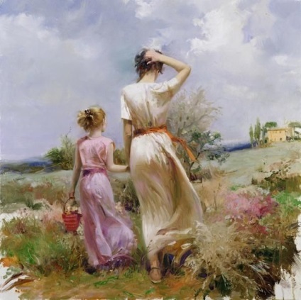 Pictură senzuală a artistului pino daeni - târg de maeștri - manual, manual