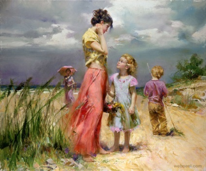 Pictură senzuală a artistului pino daeni - târg de maeștri - manual, manual