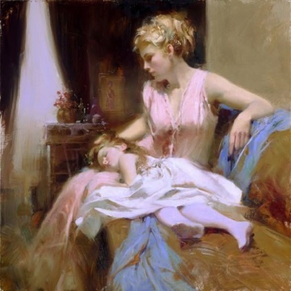 Pictură senzuală a artistului pino daeni - târg de maeștri - manual, manual