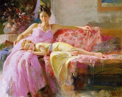 Pictură senzuală a artistului pino daeni - târg de maeștri - manual, manual