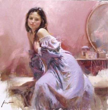 Pictură senzuală a artistului pino daeni - târg de maeștri - manual, manual