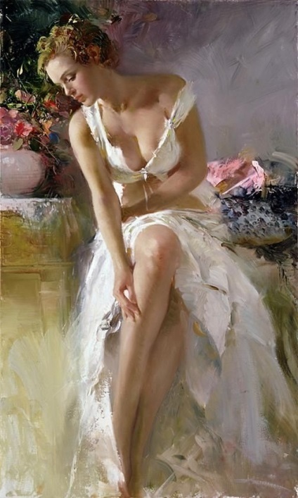 Pictură senzuală a artistului pino daeni - târg de maeștri - manual, manual