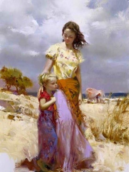 Pictură senzuală a artistului pino daeni - târg de maeștri - manual, manual