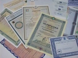 Documente pentru scrisoarea vamală, certificat, certificat, încheiere