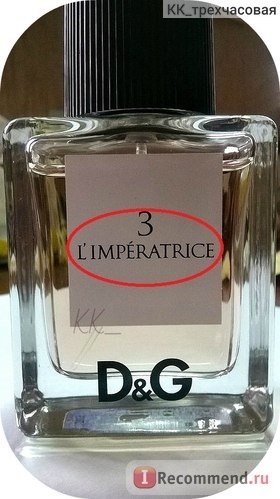 Dolce & amp; gabbana 3 l'imperatrice - 