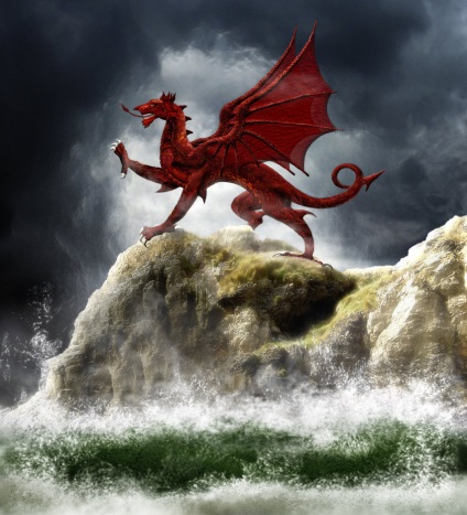 Flag of Wales - egy vörös sárkány és változtassuk meg a brit zászló