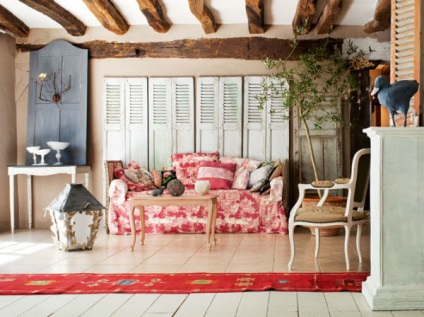 Élet a stílus Provence Provence stílus vagy a belső a nappaliban