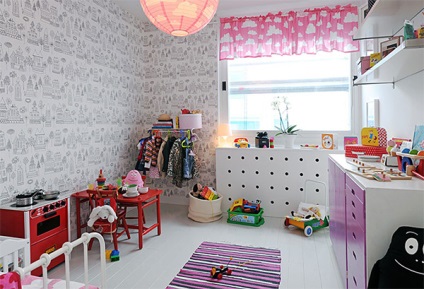 Tervezési ötletek gyermek szobájában a különböző stílusok (35 fotó)