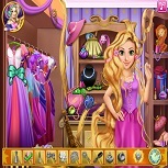 Joacă machiaj Rapunzel și fiicele sale online pentru copii 3-4-5-6-7 ani gratuit