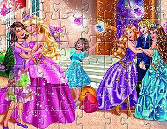 Barbie puzzle játékok lányoknak