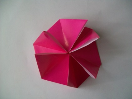 Făcând o fulg de zăpadă origami