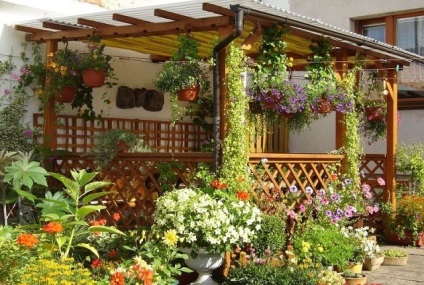 Decorul rafinat al foișorului cu flori - un element luminos de design peisagistic - o reședință de vară minunată