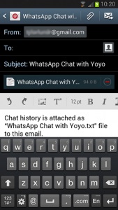 Hogyan exportálni egy üzenetet WhatsApp android