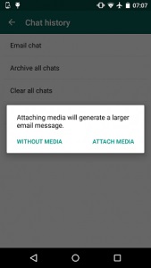 Cum de a exporta mesajul whatsapp către Android