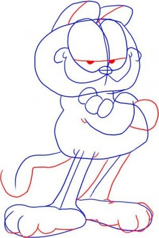 Cum de a desena o pisica de desene animate in creion in etape ce fel