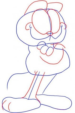 Cum de a desena o pisica de desene animate in creion in etape ce fel