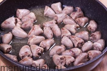 Hogyan kell főzni a csirke szívét - recept turn-alapú fotókkal