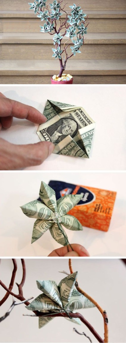Cum să faci un copac de bani din bancnote cu mâinile tale