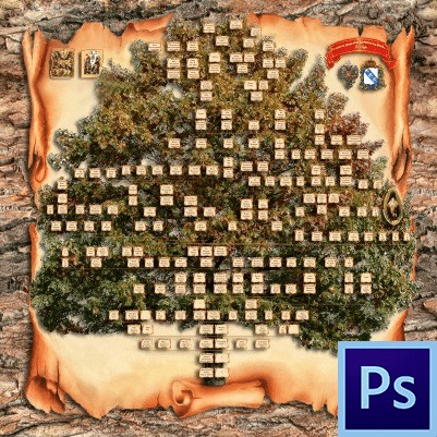 Cum se face un arbore genealogic în Photoshop